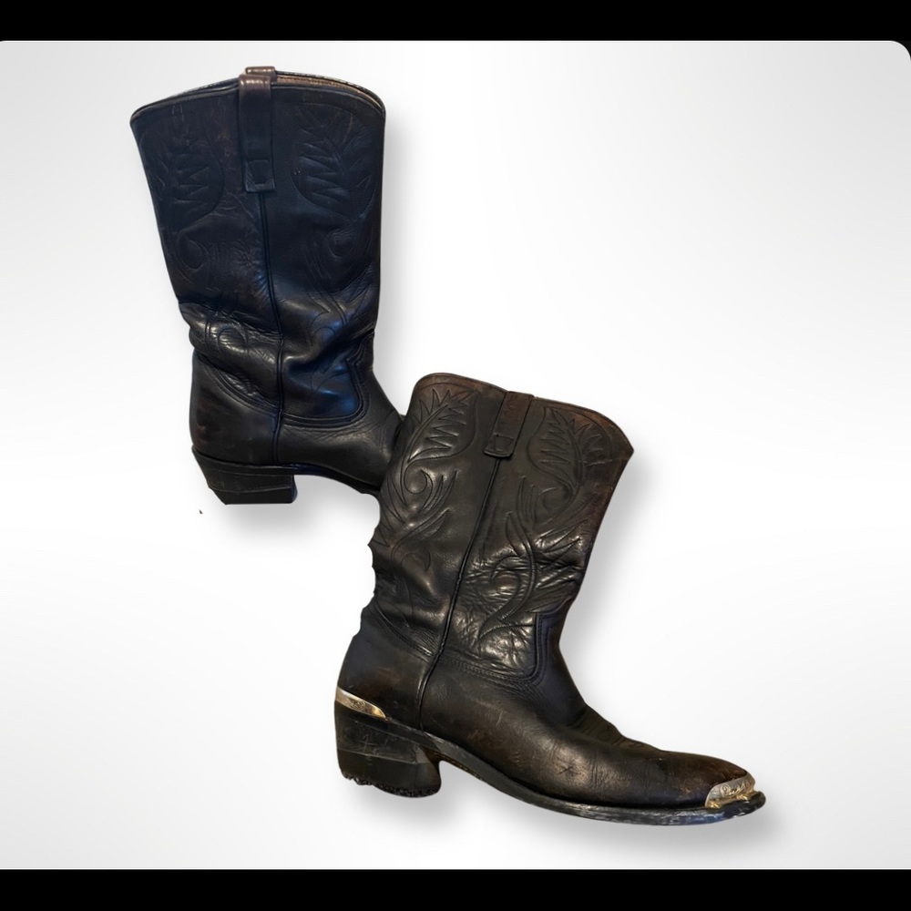 Vintage Pecos Bill cowboy boots wide